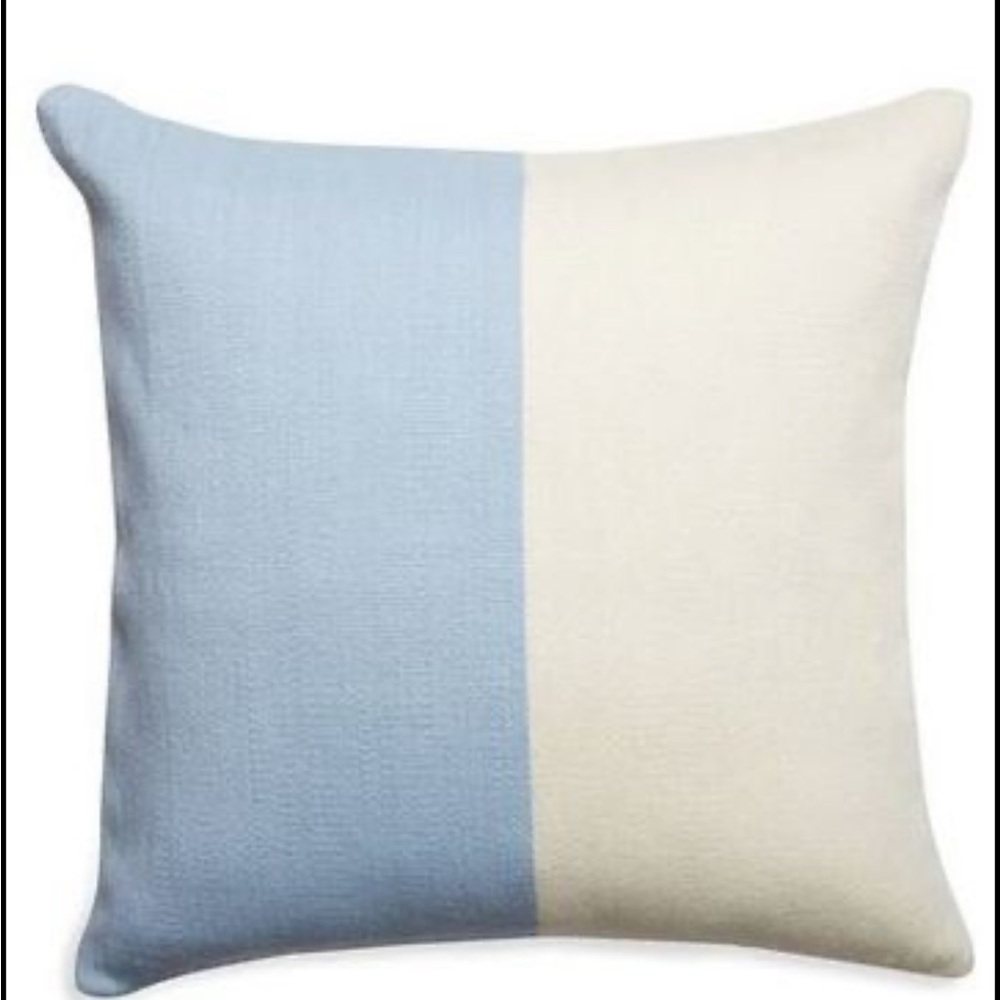Jonathan Adler blue and white pillow cases x2
